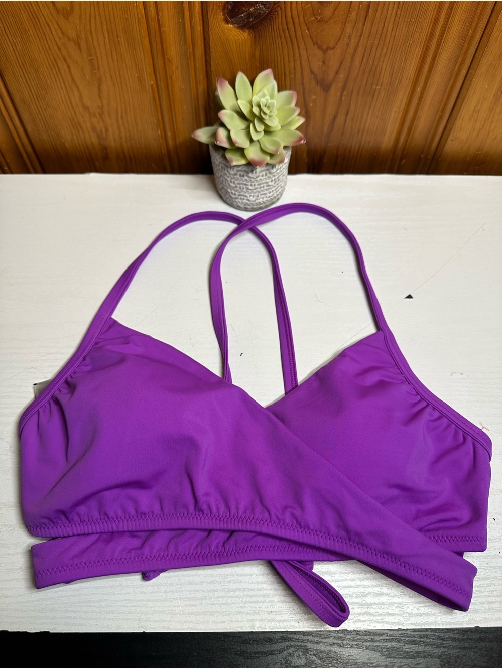 Victoria's Secret Purple Crisscross Bikini Top